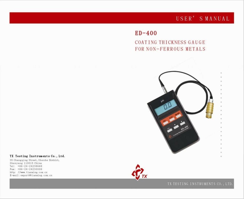TX Testing Instruments ED-400 user manual