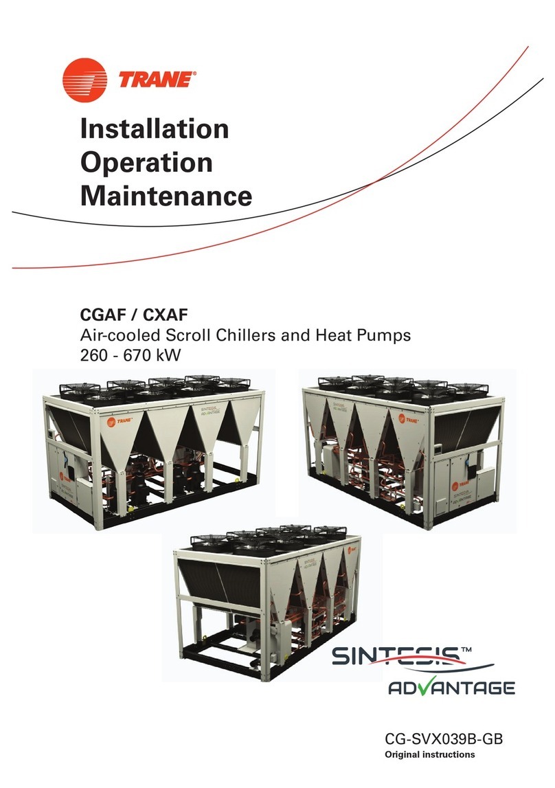 Trane SINTESIS ADVANTAGE CGAF Series Owner's manual