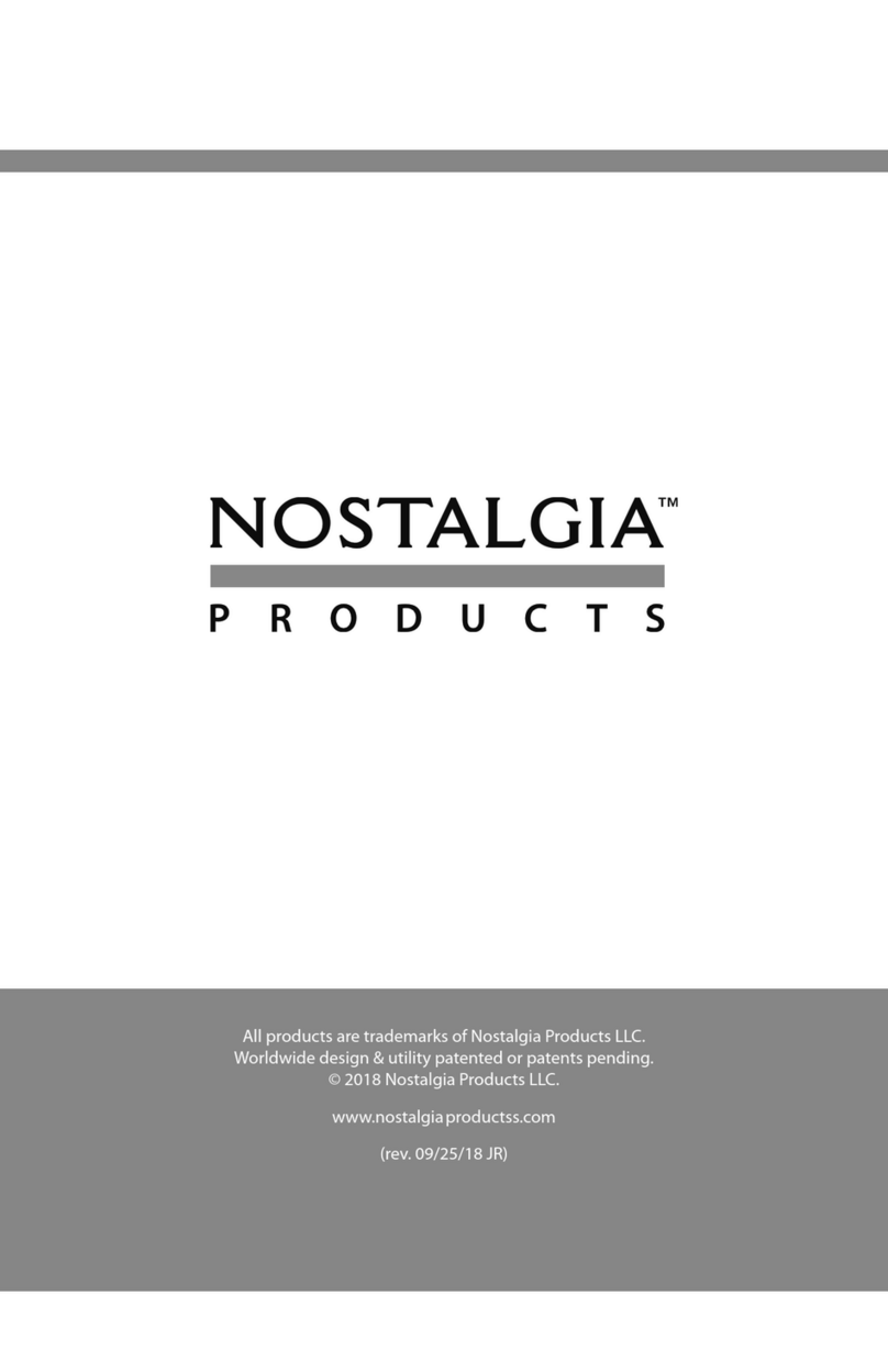 Nostalgia SM12 Instructions and recipes