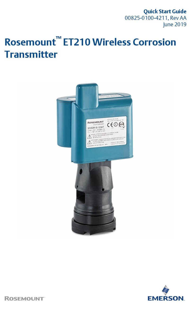 Emerson Rosemount ET210 quick start guide