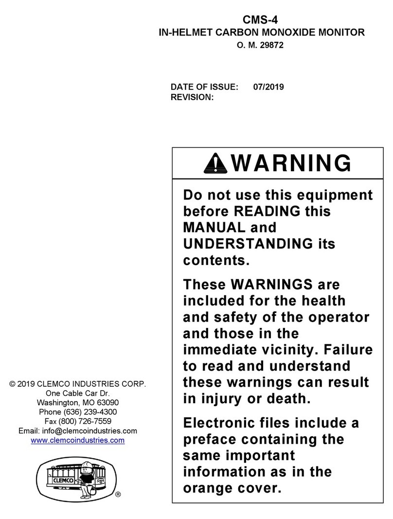 Clemco CMS-4 User manual