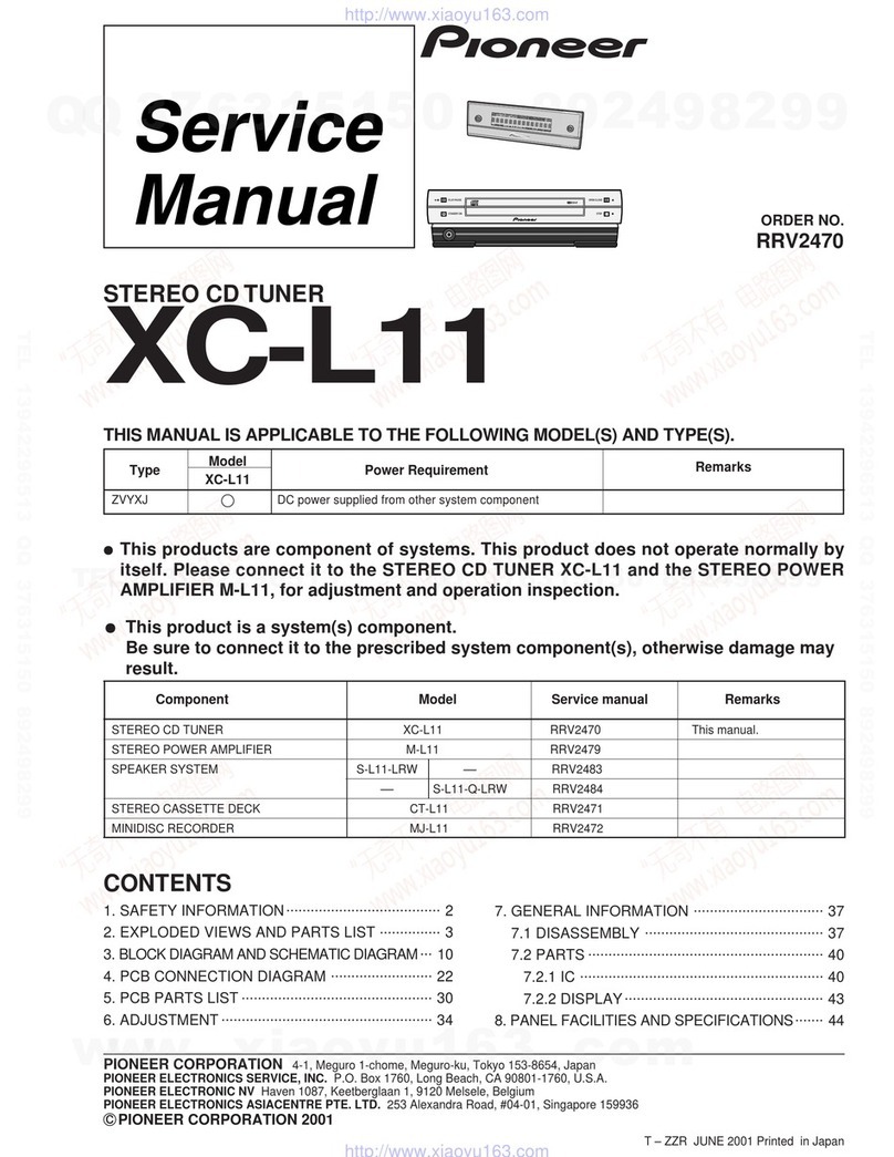 Pioneer XC-L11 Service manual