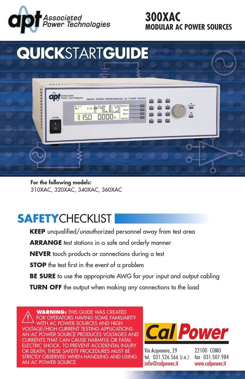 APT 310XAC User manual