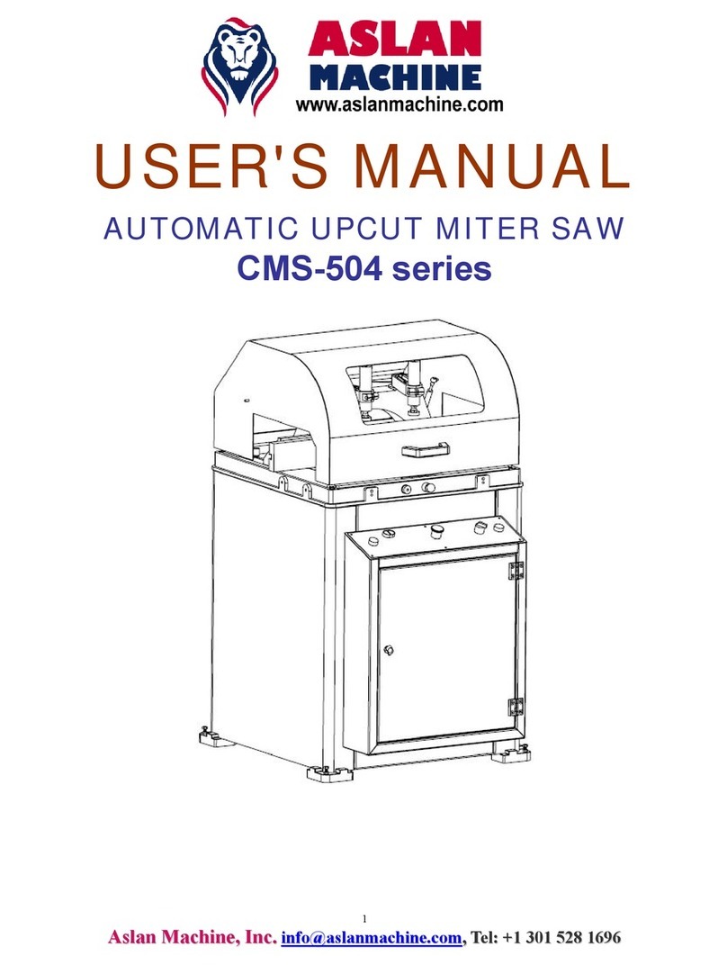 Aslan Machine CMS-504 Series User manual