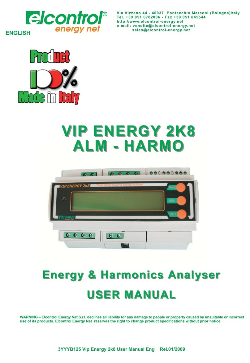 Elcontrol Vip Energy 2K8 ALM HARMO User manual