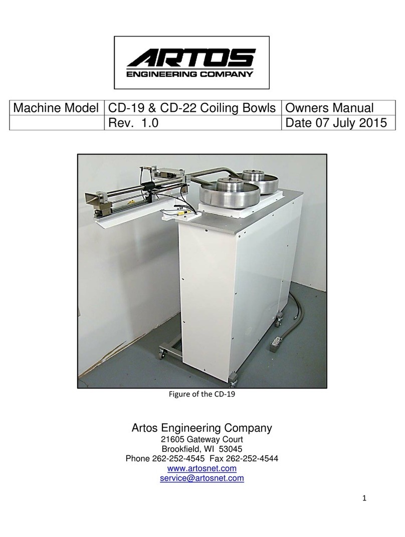 Artos Engineering Company CD-19 owner's manual