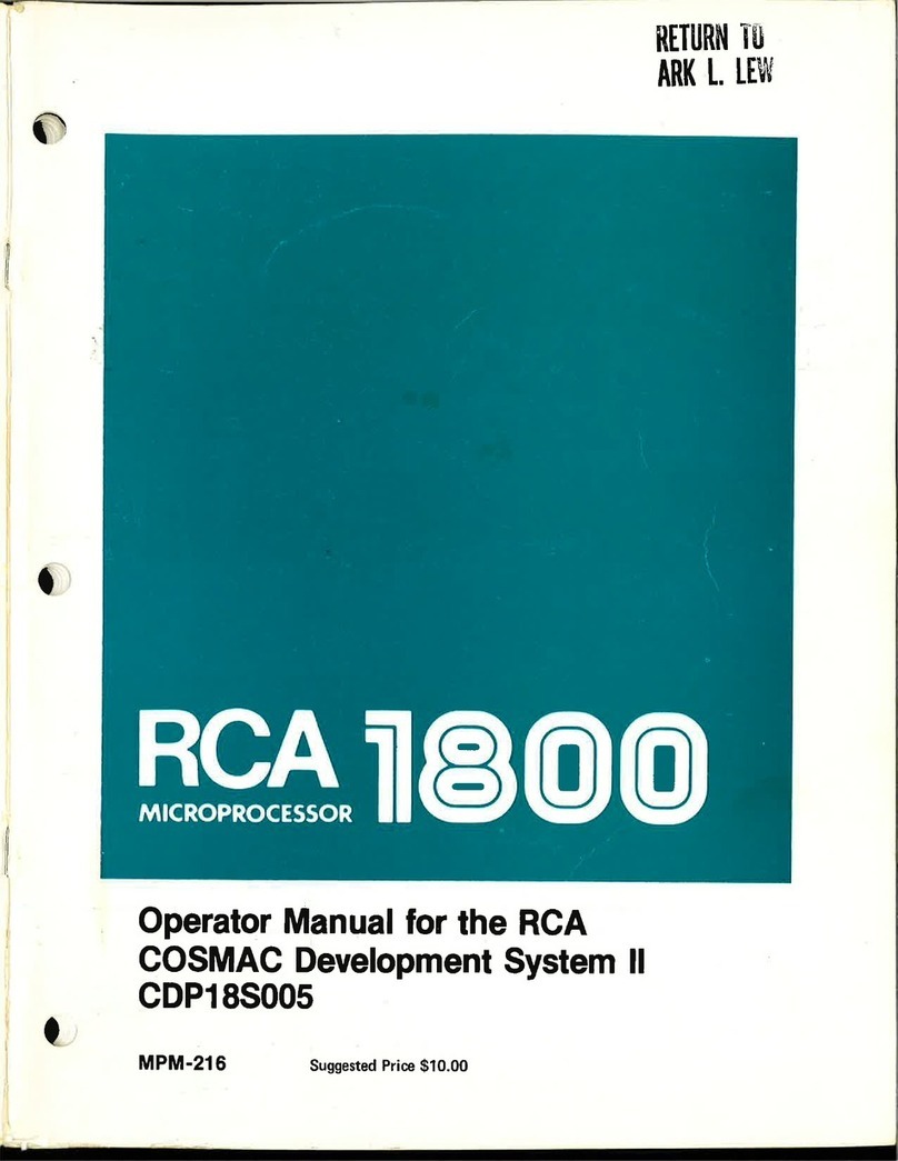 RCA 1800 Operator's manual