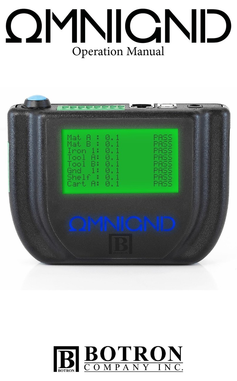 Botron OMNIGND B92700 Operation manual
