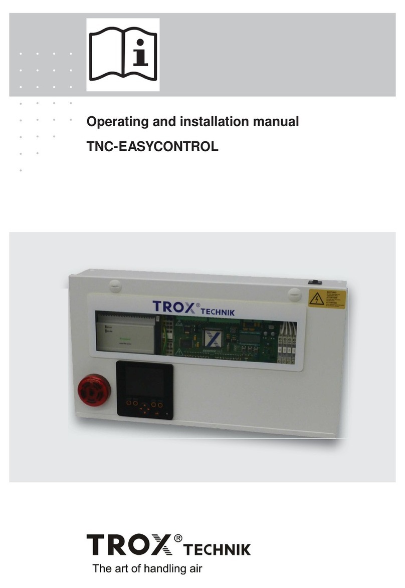 Trox Technik TNC-EASYCONTROL OPERATING AND INSTALLATION Manual