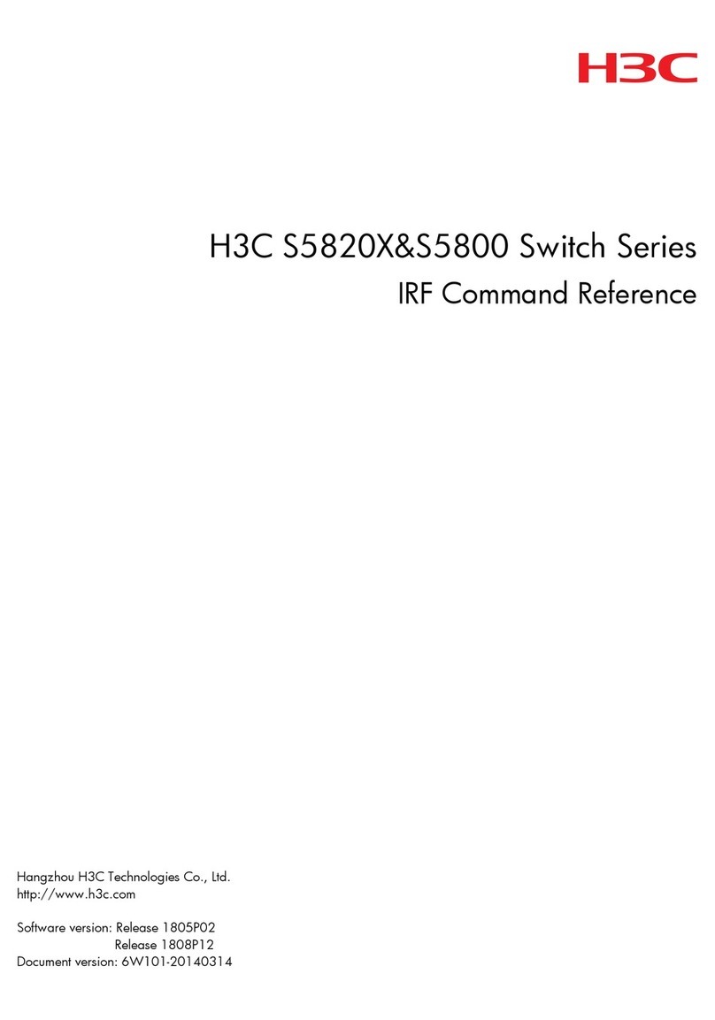 H3C s5820x series Installation manual