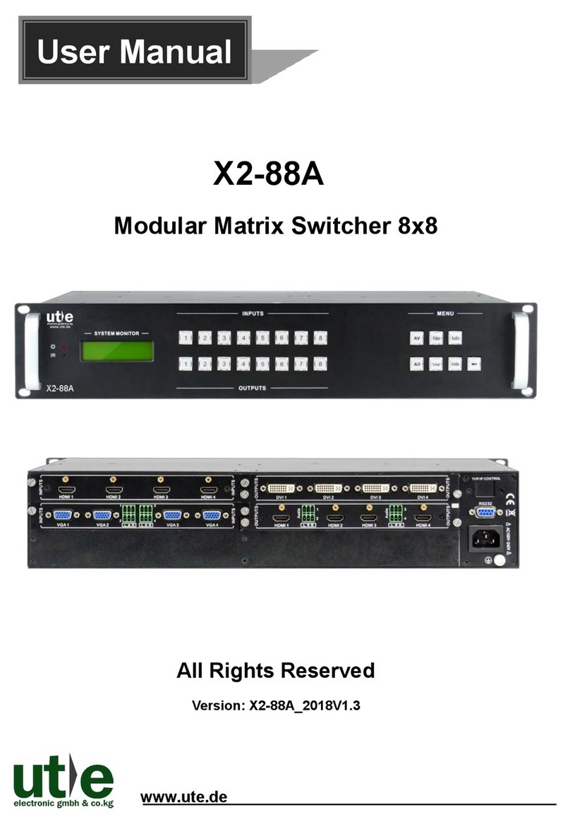 UTE X2-88A user manual