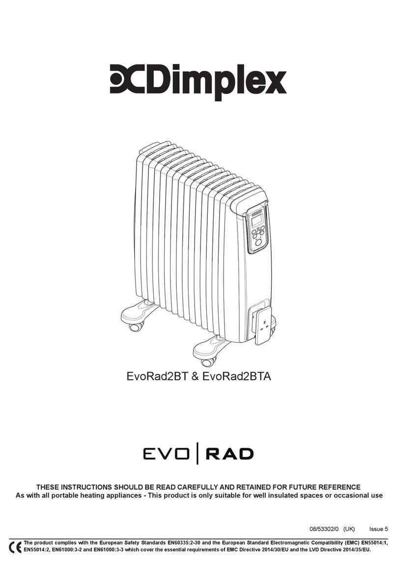 Dimplex EvoRad Series User manual