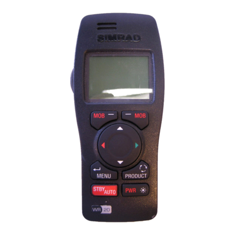 Simrad WR20 RemoteCommander User manual Simrad WR20 RemoteCommander User manual