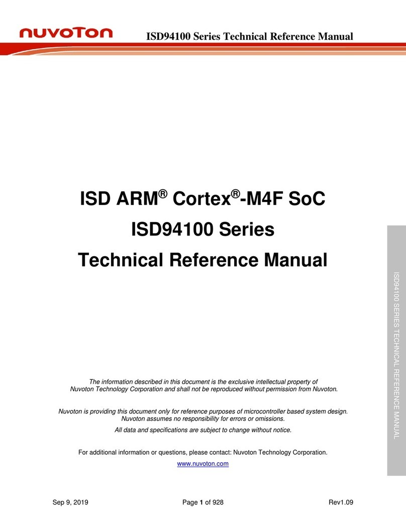 Nuvoton ISD94124BYI Technical reference manual