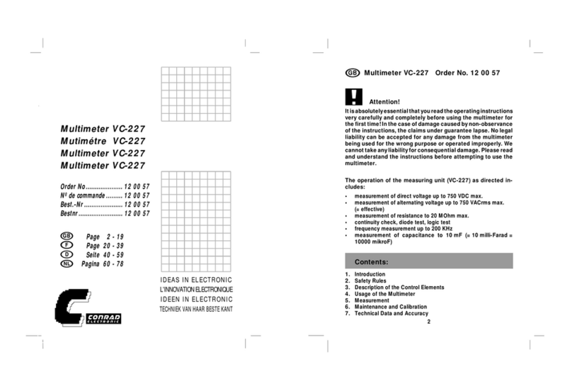 Conrad Electronic VC-227 manual