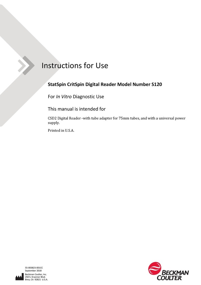 Beckman Coulter CSD2 User manual