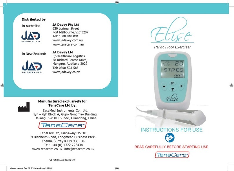 EasyMed TensCare Elise User manual