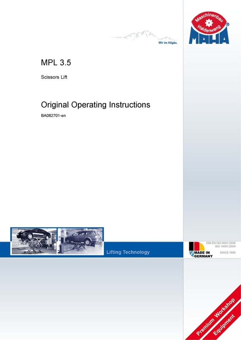 MAHA MPL 3.5 operating instructions
