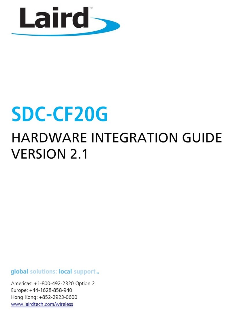 Laird SDC-CF20G Quick setup guide