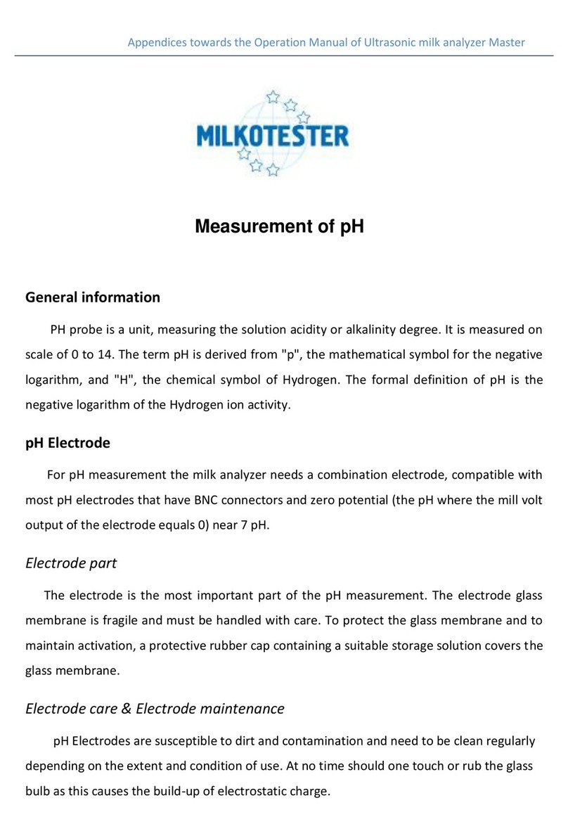 Milkotester Master Series Operation manual Milkotester Master Series Operation manual