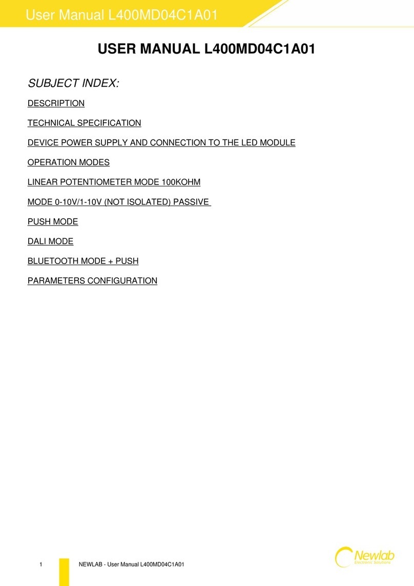 Newlab L400MD04C1A01 user manual