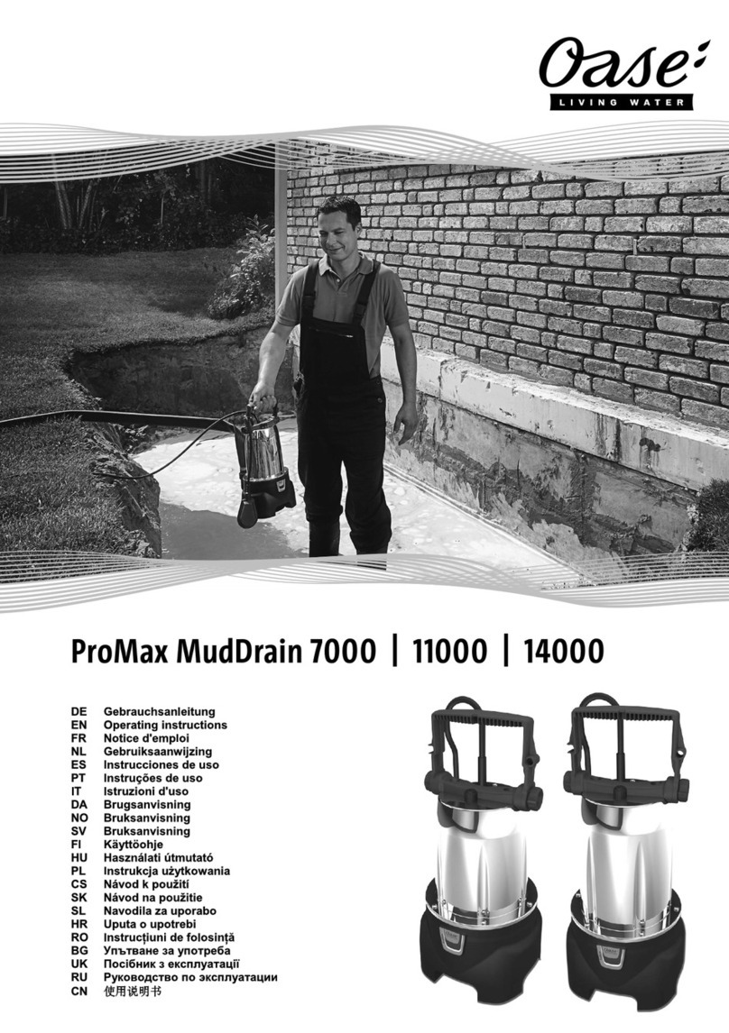 Oase ProMax MudDrain 7000 User manual