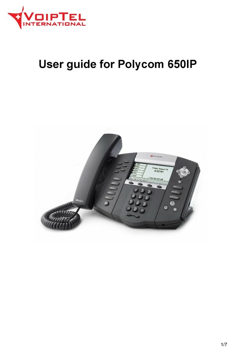 Polycom SoundPoint IP 650 user guide