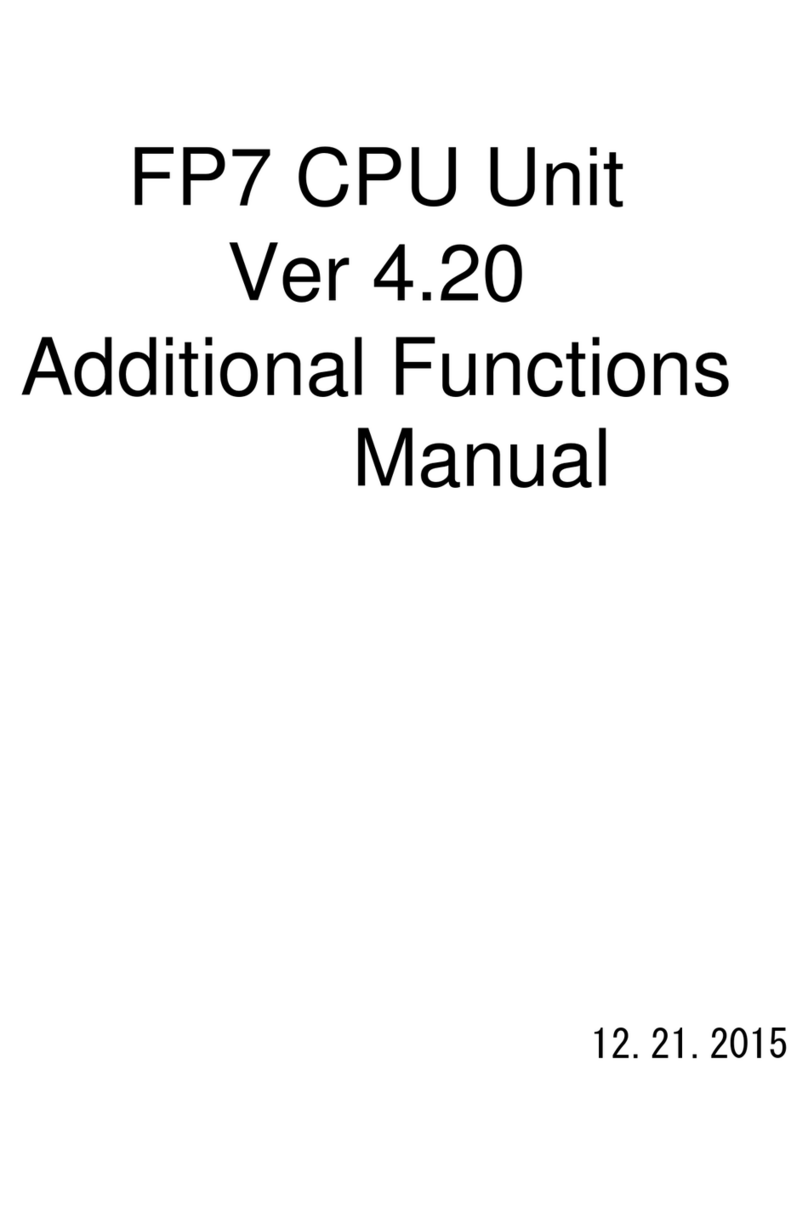 Panasonic FP7 Series Parts list manual