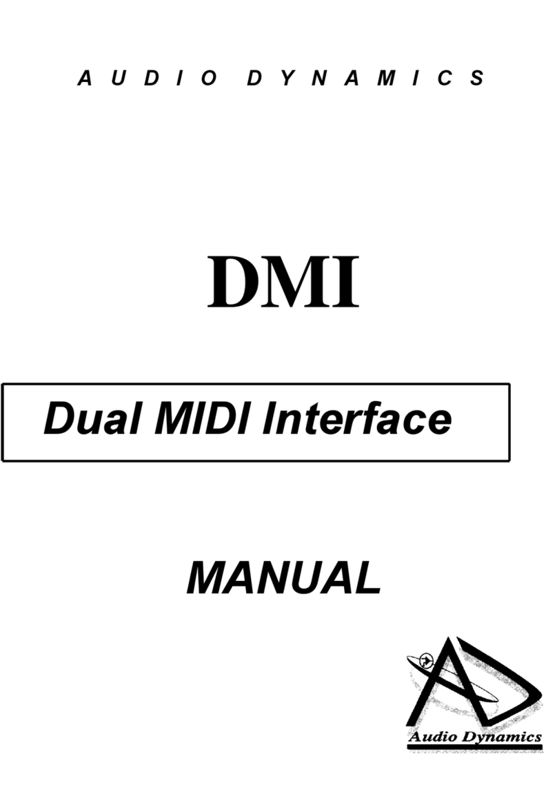 Audio Dynamics DMI Series manual