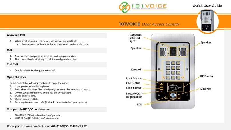 101VOICE IP3667 Quick user guide