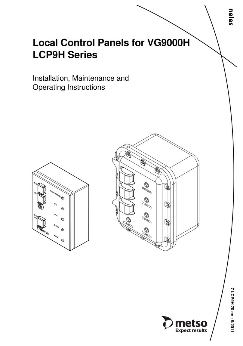 Metso LCP9H Series Installation maintenance and operating instructions