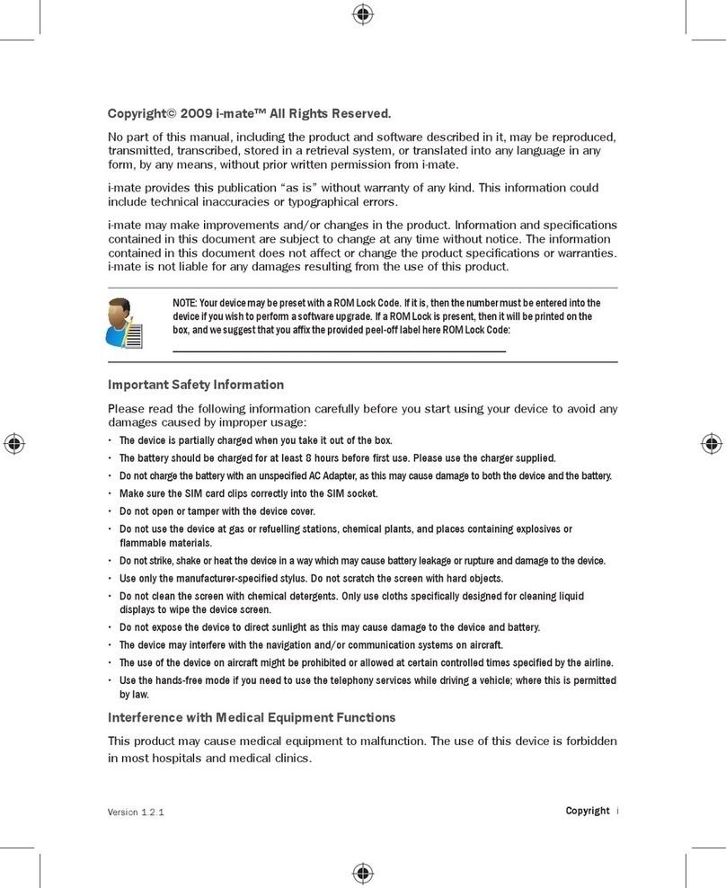 i-mate 810-F User manual