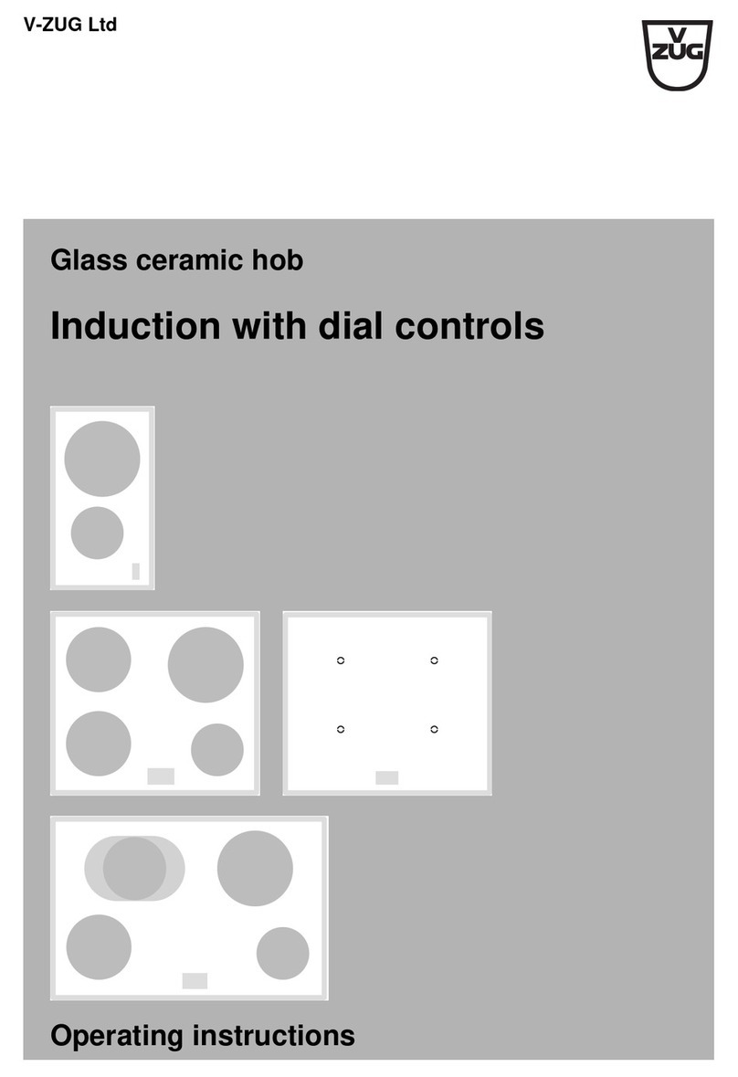 V-ZUG 94A operating instructions
