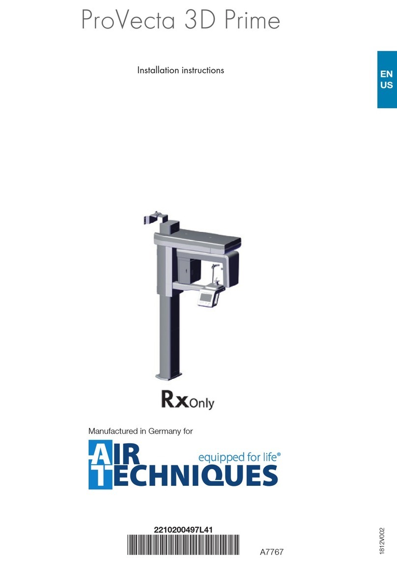 Air Techniques ProVecta 3D Prime installation instructions