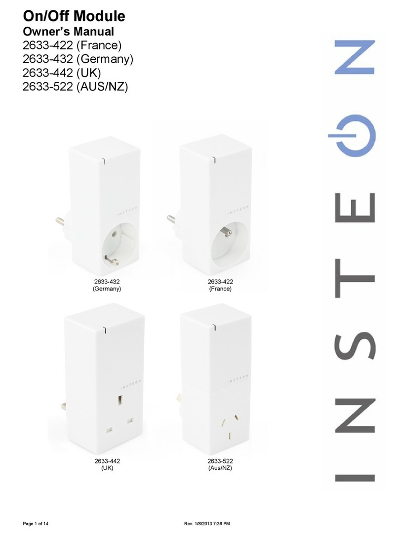 INSTEON 2633-422 owner's manual
