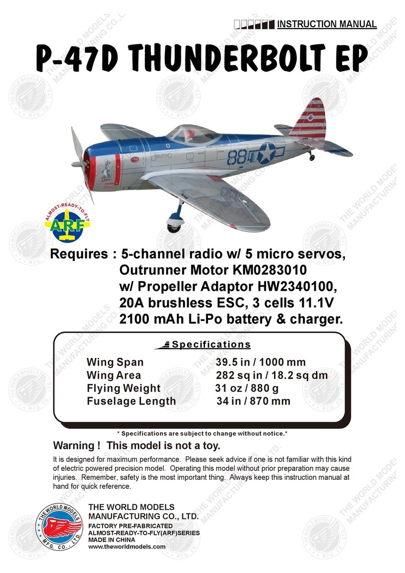 THE WORLD MODELS P-47D THUNDERBOLT User manual THE WORLD MODELS P-47D THUNDERBOLT User manual