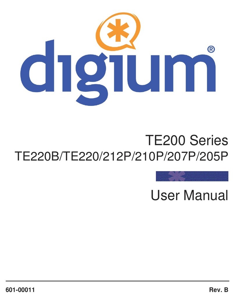 Digium TE200 Series user manual