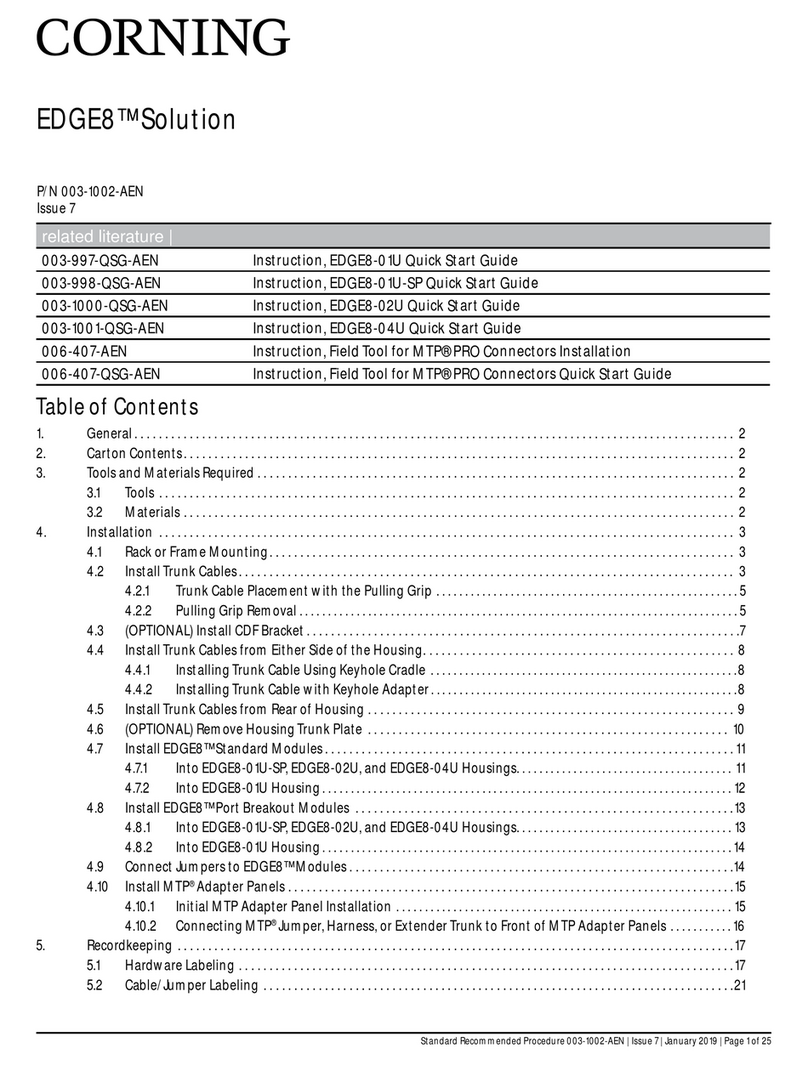 CORNING EDGE8-02U quick start