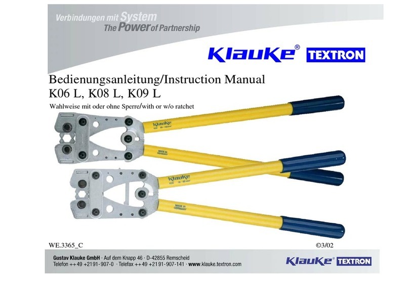 Klauke TEXTRON K06 L User manual