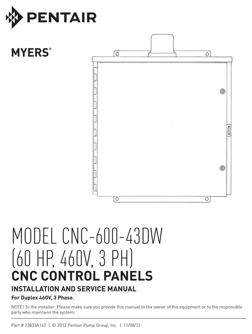 Pentair MYERS CNC-600-43DW Manual Pentair MYERS CNC-600-43DW Manual