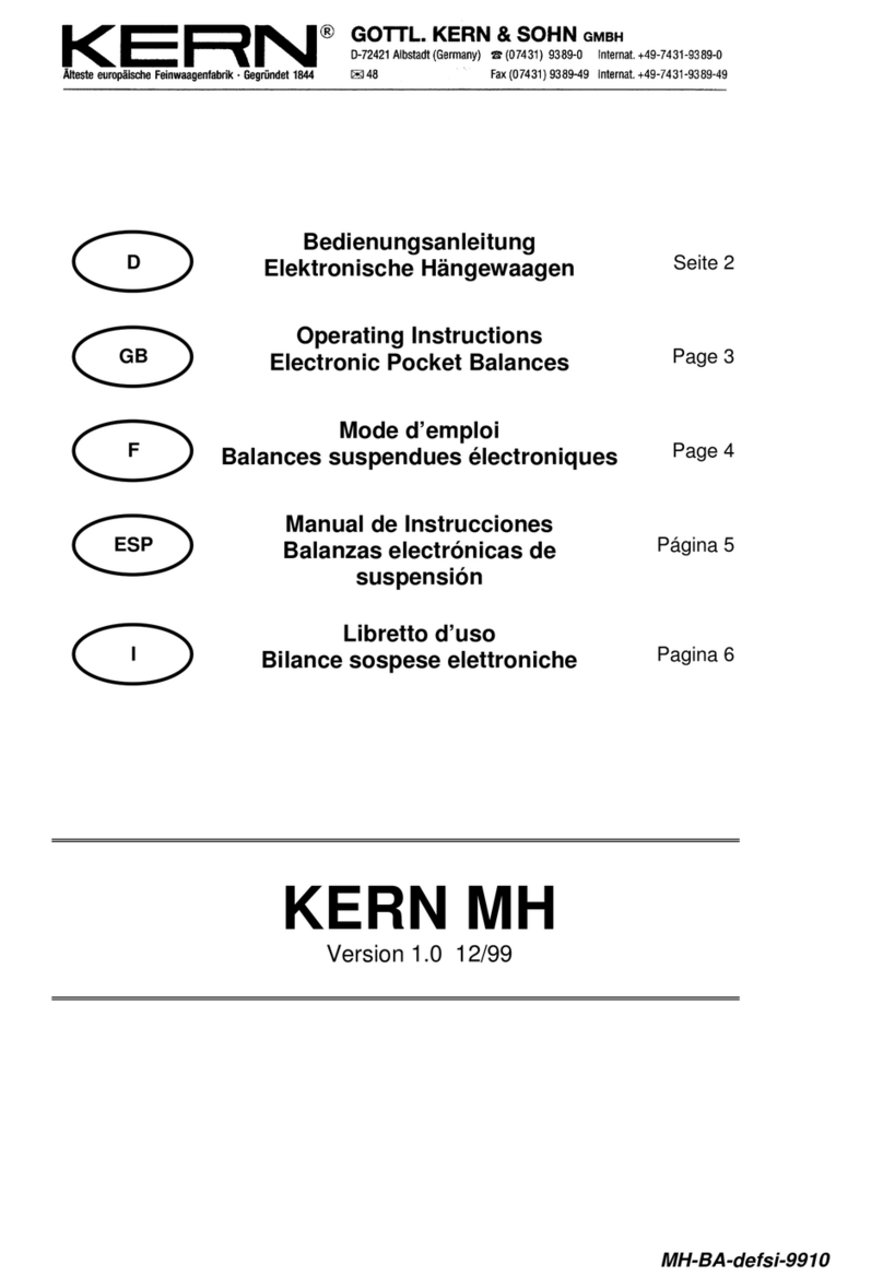 KERN MH Series User manual