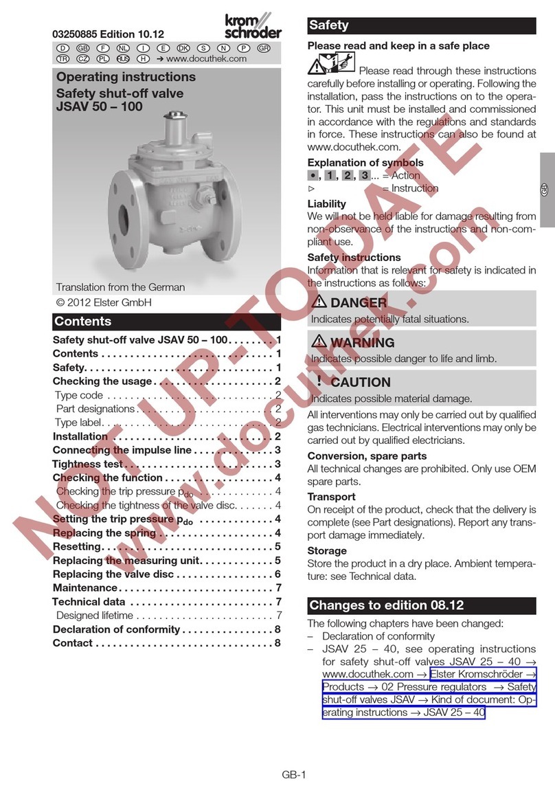 Krom Schroder JSAV 50 operating instructions