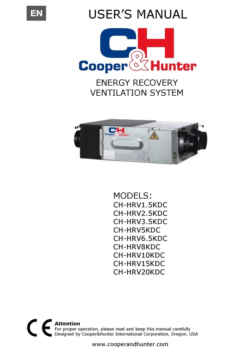 Cooper & Hunter CH-HRV1.5KDC user manual
