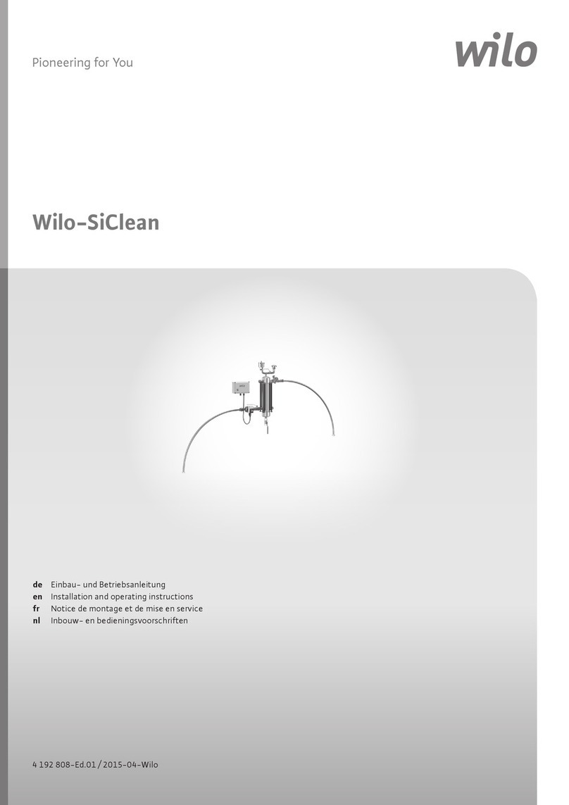 Wilo SiClean Series User manual