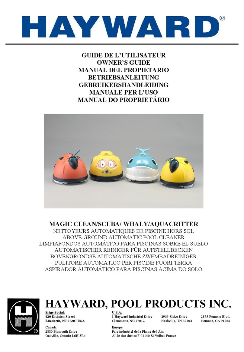 Hayward Pool Products MAGIC CLEAN owner's guide Hayward Pool Products MAGIC CLEAN owner's guide