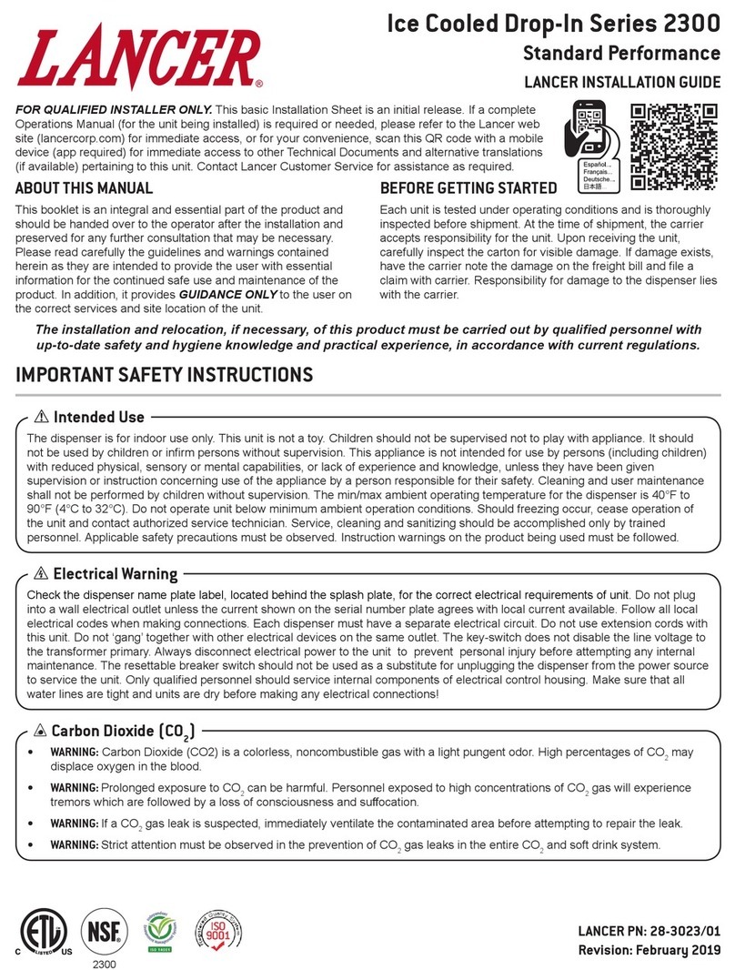 lancer 2300 Series installation guide lancer 2300 Series installation guide