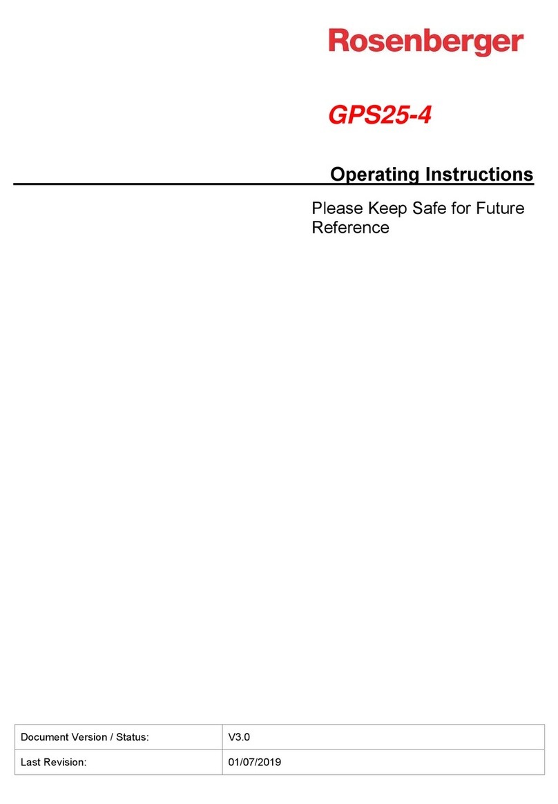 Rosenberger GPS25-4 operating instructions Rosenberger GPS25-4 operating instructions