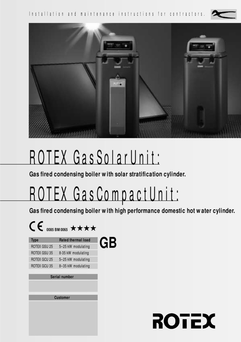 Rotex GasSolarUnit Series User manual