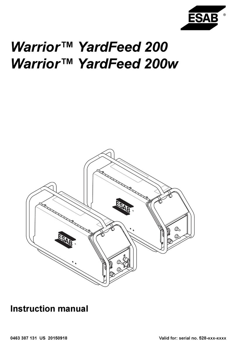 ESAB Warrior YardFeed 200 User manual