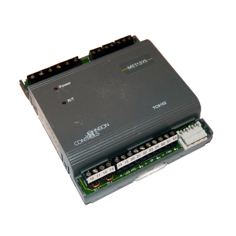 Johnson Controls METASYS TC-9102 Series Service manual